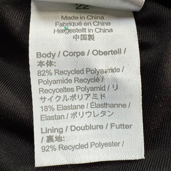 J.Crew Size 22 NEW Navy Blue Bow Tie One-Shoulder One-Piece Bathing Swimsuit - Picture 9 of 12